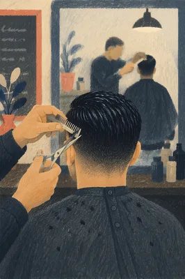 Moody Hair Salon Scissor Fade Styling