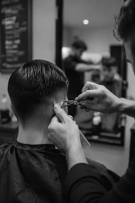 Black and White Salon Haircut Editorial
