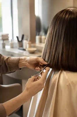 Elegant Hair Salon Scissor Trim