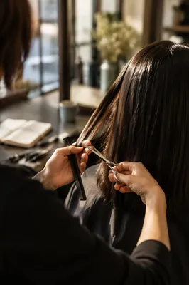 Luxury Hair Salon Scissors Styling Moment