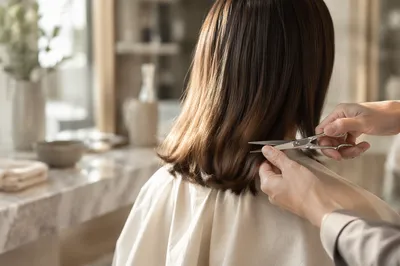 Elegant Hair Salon Styling Scissors Detail