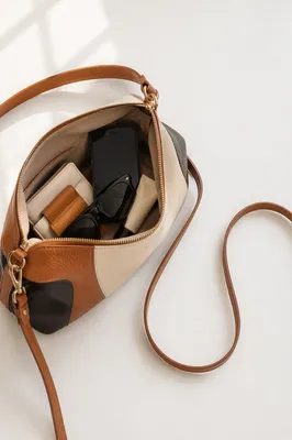 Luxury Leather Handbag Flat Lay Accessories