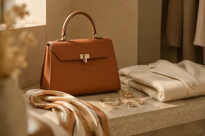Elegant Leather Handbag Boutique Still Life