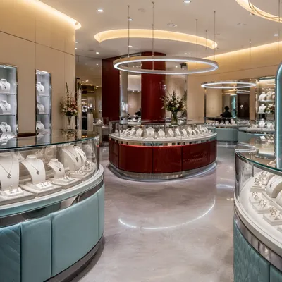 Elegant Jewelry Boutique Display Interior