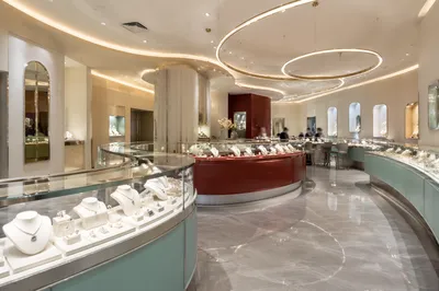 Elegant Jewelry Boutique Display Interior