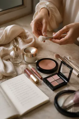 Elegant Makeup Vanity with Morning Light