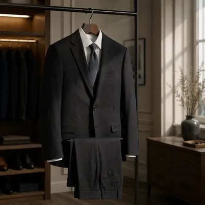 Tailored Mens Business Suit on Hanger