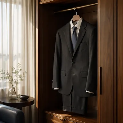 Tailored Mens Business Suit on Hanger