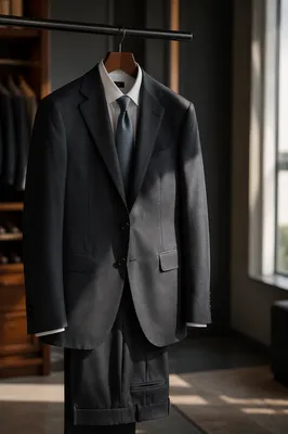 Tailored Mens Business Suit on Hanger