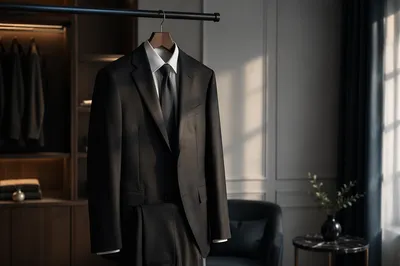 Tailored Mens Business Suit on Hanger