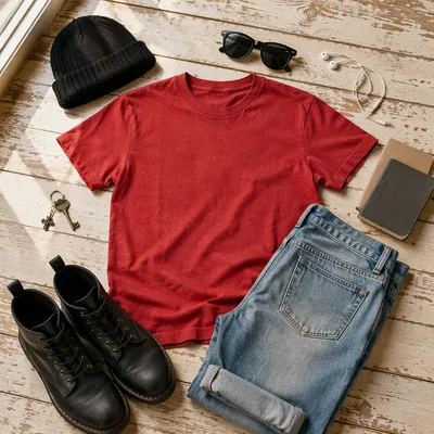 Casual Weekend Outfit Flat Lay