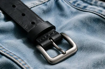 Casual Belt Flat Lay on Denim