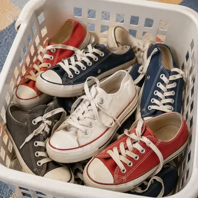 Overhead Casual Sneakers in Laundry Basket
