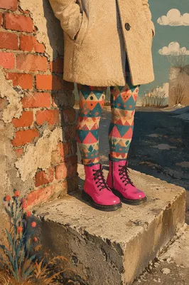 Hot Pink Boots Urban Fashion Detail