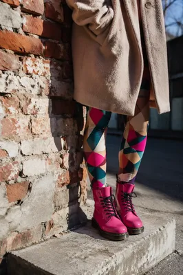 Hot Pink Boots Urban Fashion Detail