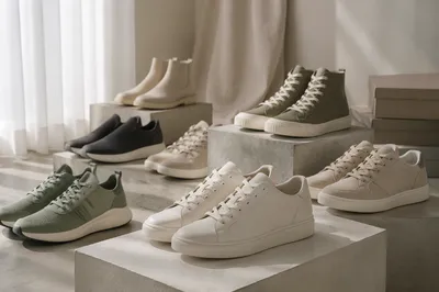 Minimalist Sneaker Collection in Editorial Showroom