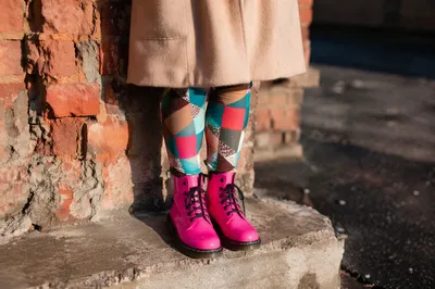Hot Pink Boots Urban Fashion Detail
