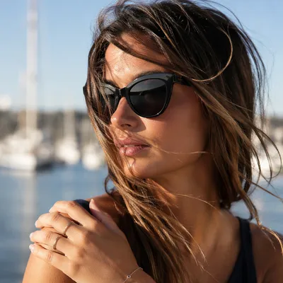 Oversized Cat-Eye Sunglasses Summer Editorial