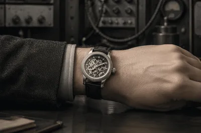 Photoreal Mechanical Wristwatch Editorial Close-Up