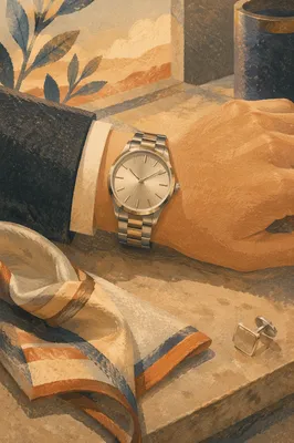 Luxury Wristwatch Close-Up in Soft Light