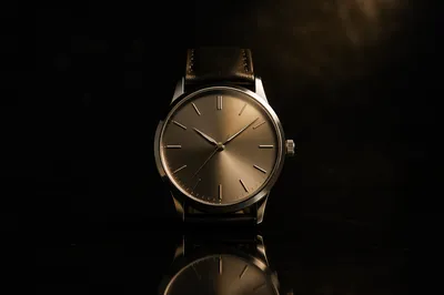 Luxury Wristwatch Close-Up in Moody Light