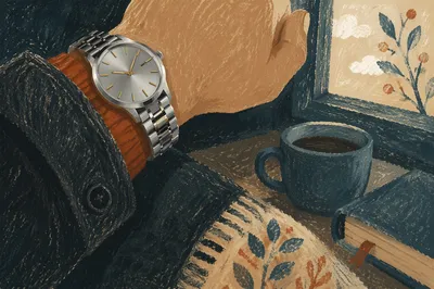 Luxury Wristwatch Close-Up in Moody Light