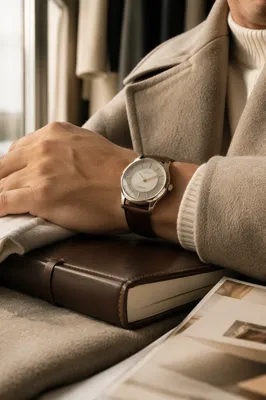 Elegant Luxury Wristwatch in Morning Boutique Light
