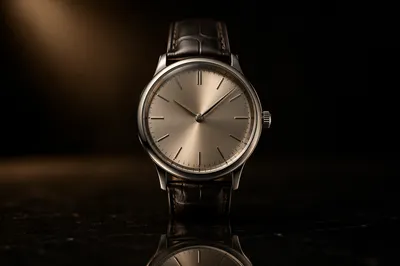 Luxury Wristwatch Close Up in Moody Light