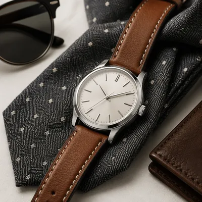 Elegant Men's Accessories Flat Lay Arrangement