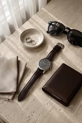 Luxury Accessories Flat Lay in Morning Light