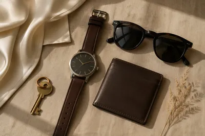 Minimalist Fashion Accessories Flat Lay Arrangement