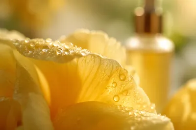 Golden Petals and Natural Serum Glow