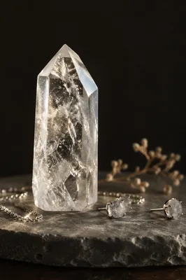Elegant Crystal Gemstone Jewelry Macro Display