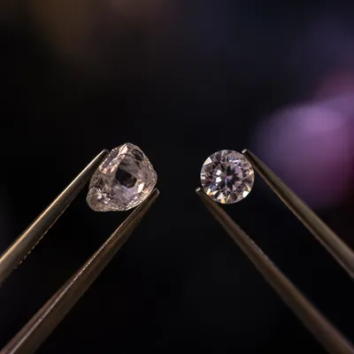 Luxury Crystal Gemstone Jewelry Macro Close-Up