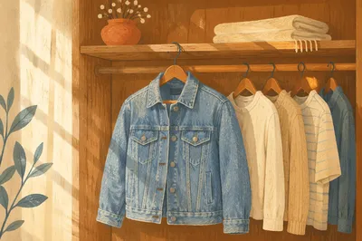 Light Blue Denim Jacket in Cedar Closet