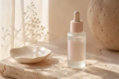 Elegant Eye Cream Dropper Bottle Close-Up