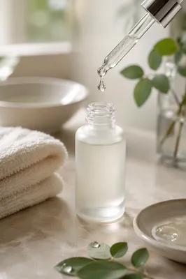 Luxury Eye Cream Serum Dropper Close-Up