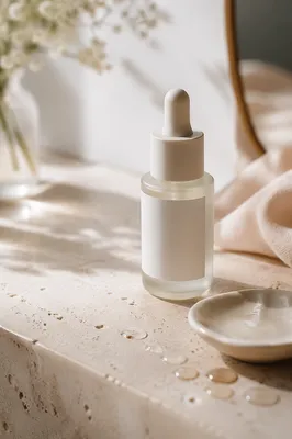 Elegant Eye Cream Dropper Bottle Close-Up