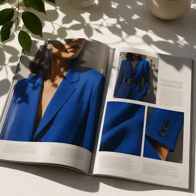 Open Fashion Magazine in Summer Sunlight