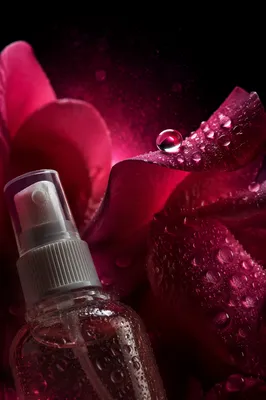 Rose Water Spray with Pink Petals