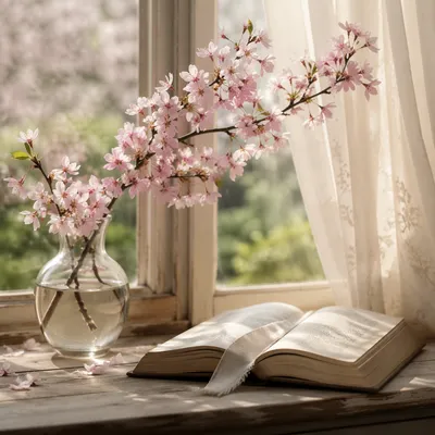 Pink Cherry Blossoms for Peaceful Devotion