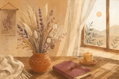 Boho Dried Flowers for Peaceful Devotion