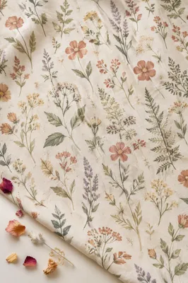 Seamless Wildflower Botanical Fabric Pattern