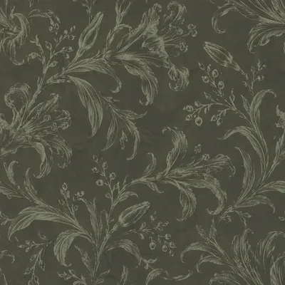 Muted Sage Seamless Botanical Floral Pattern