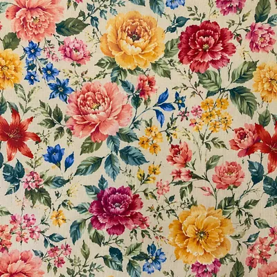 Seamless Vintage Floral Linen Pattern Design
