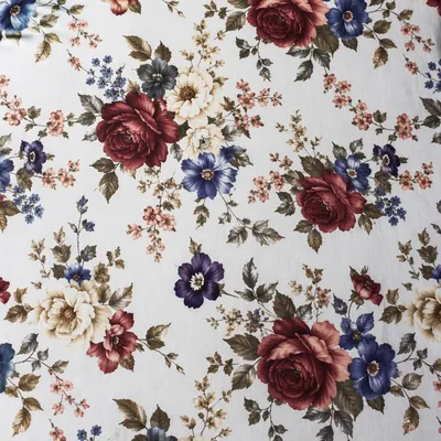 Romantic Seamless Floral Botanical Fabric Pattern