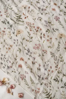 Seamless Wildflower Botanical Fabric Pattern