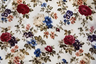 Seamless Vintage Floral Botanical Fabric Pattern