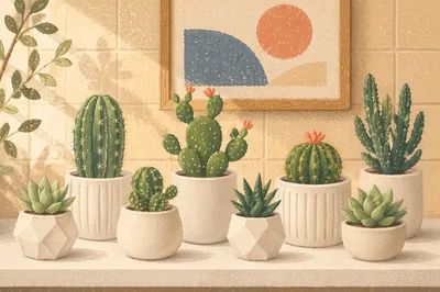 Cozy Indoor Succulent Shelf Arrangement