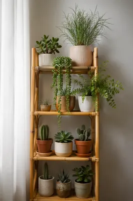 Indoor Plant Shelf Still Life